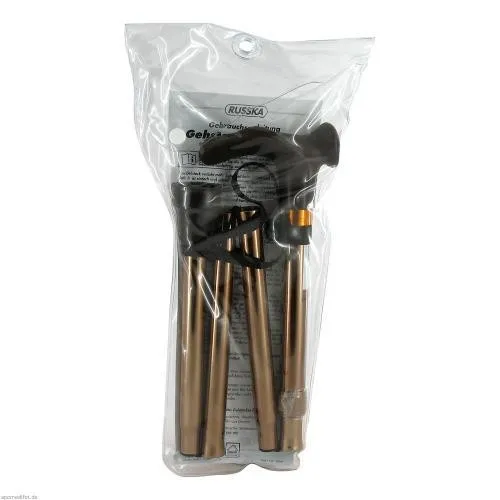 GEHSTOCK faltbar mit anatomischem Griff links – Bronze