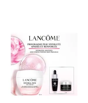 Lancôme Hydra Zen Tagespflege Set - Das Lancôme Hydra Zen Set umfasst die Gel-Creme, das Génifique Serum und die Augencreme für optimale Feuchtigkeit und Pflege. Ideal für empfindliche Haut, bietet es sofortige Linderung und langanhaltende Hydratation.