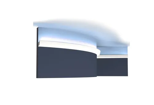 Orac Decor Flexprofil CX189F - Flexible Eckleiste für kreative Raumgestaltungen - Abschlussprofile für Innen- und Außenbereich, ideal für gebogene Wände dank flexibler Polyurethan-Struktur und vorgrundierter Oberfläche.