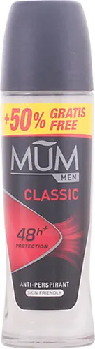 Mum Mum Men Classic Deo Roll-On 50 ml - Deo Roll-On für Männer mit 48h Antitranspirant-Schutz, hautfreundlich und in männlich frischem Duft – ideal für Sport, Arbeit und Freizeit.