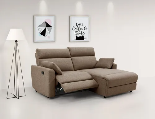 INOSIGN Ecksofa JENNA, L-Form, 209cm in braun von OTTO home