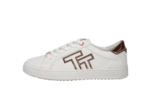 TOM TAILOR Damen 5394708 Sneaker - White Rose Gold, 36 EU - Damen-Sneaker mit Memory-Effekt für optimalen Komfort und stylisches Design.