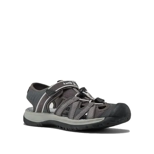 Kamik Islander2 Black 9 B (M) - Wasserdichte Wanderschuhe - Wanderschuhe mit wasserdichtem Kunstleder und atmungsaktivem Mesh-Obermaterial, ideal für jedes Wetter und maximalen Komfort.