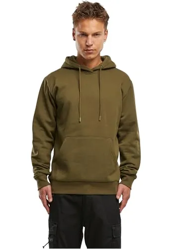 Brandit Tom Sweathoody Olive Gr. XL - Kapuzenpullover für Herren, hochwertiger Hoody aus brushed Fleece für hohen Tragekomfort und lässigen Look mit geradem Schnitt und praktischer Kanguru-Tasche.