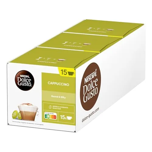 NESCAFÉ DOLCE GUSTO Cappuccino Kaffeekapseln 3er Vorratspack (3 x 30 Kapseln)