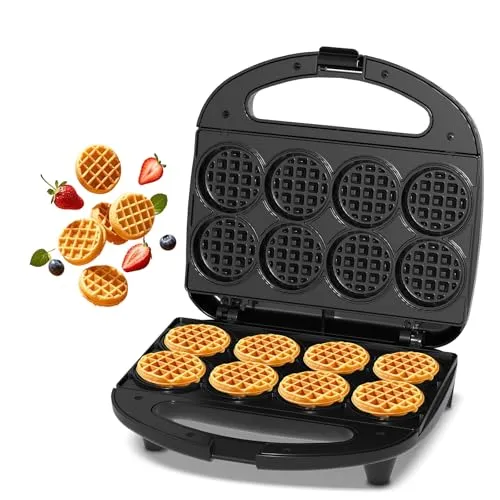 Multi Mini Waffelmaker, 8 kleine Waffeln auf einmal