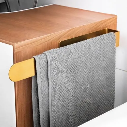 ELMOWO Handtuchhalter ohne Bohren aus Edelstahl - Handtuchhaken, selbstklebend mit 3M-Klebefläche, ideal für eine einfache Montage ohne Bohren und passt perfekt in jedes Badezimmer oder Küche.