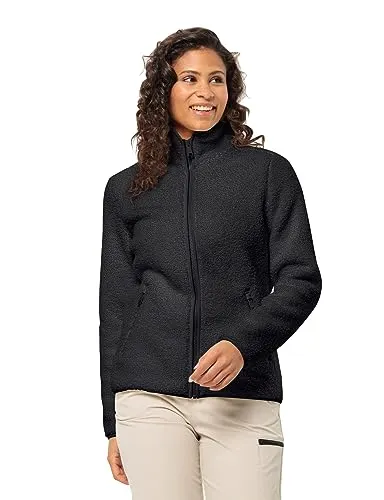 Jack Wolfskin Damen High Curl Jacket W Fleece Jacke in schwarz von Jack Wolfskin
