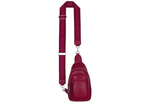 EAAKIE Umhängetasche Brusttasche Umhängetasche Cross Body Bag Kunstleder Italy-Design, als Schultertasche, CrossOver, Umhängetasche tragbar