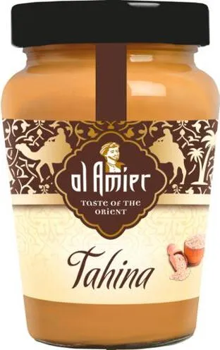 Al Amier Tahina Sesame Paste 300 G Glas Vegan Glutenfrei Instensiv mit leichten Röstaroma