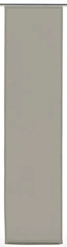 Gardinia Flächenvorhang Basic (1 Stück), Schiebegardine, Lichtdurchlässig, Stoff Waschbar, Anthrazit, 60 x 245 cm (BxH), 32491