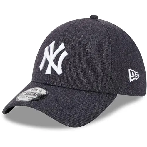 New Era 39Thirty Cap - New York Yankees Heather Navy - M/L - Hüte, Kappen & Mützen für Baseball-Fans, stylische und bequeme Passform mit hochwertigem Materialmix für echten Yankees-Fans.
