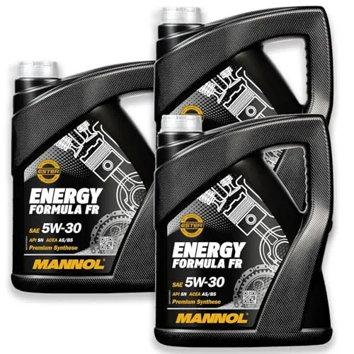 MANNOL 3X 5 Liter Motoröl 5W-30 O.E.M. Motorenöl (15LITER) + Inspektionsaufkleber