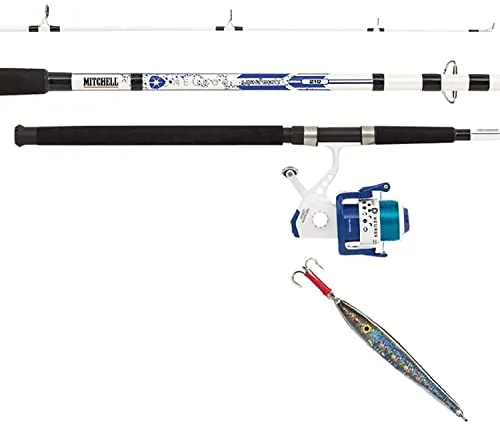 Mitchell Neuron 212 Light Boat Bootsruten und Rollen Combo Set – Dorsch, Seelachs, Plattfisch