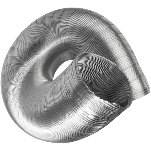 Vent Systems Flexibles Rund Aluminiumrohr DN 160 mm x 1.5 m lange Aluminiumschlauch, Flexibler Schlauch, Abluftschlauch für Heizung und Kühlung Klimaanlagen, Trockner, Abluftventilator