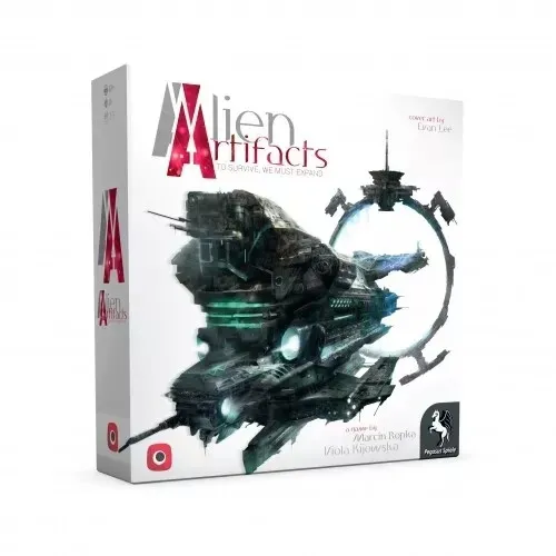 Pegasus Spiele 57503G - Alien Artifacts (deutsche Ausgabe) - Strategisches Kartenmanagement-Spiel im Sci-Fi-Setting, ideal für 2-5 Spieler ab 10 Jahren, Spieldauer ca. 60 Minuten – perfekt für Kennerspieler!