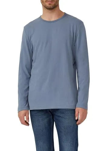 s.Oliver Longsleeve in DUSTY BLUE, Gr. L - Klassisches T-Shirt für Herren mit Rundhals und langem Arm. Elastischer, weicher Jersey sorgt für höchsten Tragekomfort und idealen Sitz.
