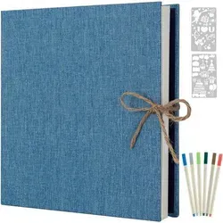 Großes Selbstklebendes Fotoalbum 60 Weiße Seiten 33x32cm - Praktisches Fotoalbum mit 60 selbstklebenden Seiten, ideal für kreative Erinnerungen. Perfekt als Geschenk für jeden Anlass und schützt Ihre Fotos zuverlässig vor Staub und Feuchtigkeit.