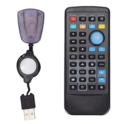 Multifunktionale PC-Fernbedienung, 6 Multimedia-Hotkeys Air Remote Universal Control Smart Remote, für WMP, Realplay, KMPlayer, TTplay, WinDVD, PowerDVD