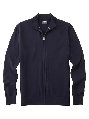 OLYMP Herren Strickjacke Casual.Strick,Single Jersey,978 Knit Regular fit,Marine 18,S