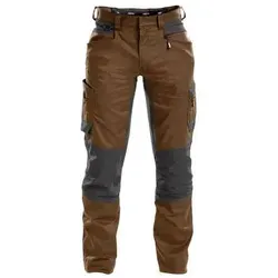 Helix Arbeitshose mit Stretch, lehmbraun/anthrazit, Größe 60 - Robuste Arbeits- & Schutzkleidung mit 4-Wege-Stretch für optimale Bewegungsfreiheit und verstärkten Taschen für hohe Langlebigkeit.