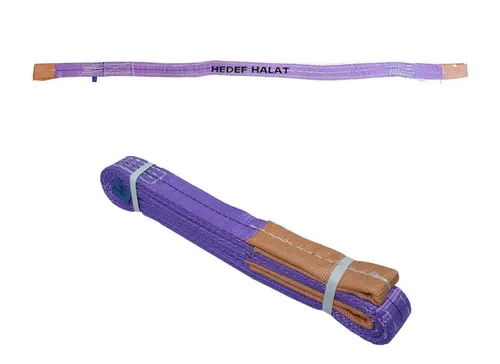 HEDEF HALAT 1 Tonne 3 Meter Hebeband Hebeschlinge Bandschlinge Hebegurt Krangurt Hebeband, Abschleppgurt aus Polyester mit Endschlaufen 1 Tonne 3 Meter