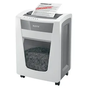 Leitz IQ Office Pro Aktenvernichter - Mikroschnitt, Sicherheitsstufe P5+, leiser Betrieb und großer 30L Abfallbehälter für bis zu 350 Blatt