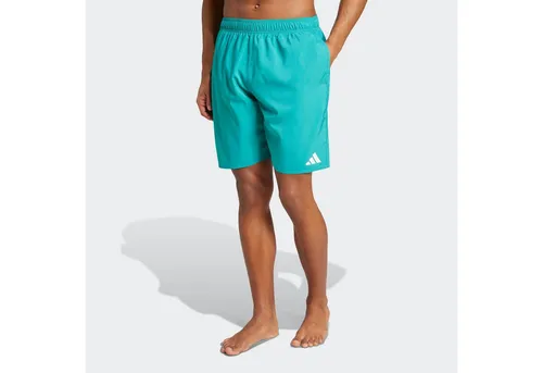 adidas Performance Badeshorts ESS SH 8IN grün S - Herren-Bademode in Pure Teal/White, sportlich geschnitten, aus 100% Polyester für höchsten Tragekomfort beim Schwimmen.