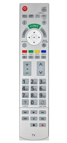 Ersatz Fernbedienung für Panasonic TV TX-L42ETN63 | TX-L42ETS61 | TX-L42ETW60 | TX-L42ETX64 | TX-L42EW6W | TX-L42FT60B | TX-L42FT60E | TX-L42FT60Y | TX-L42FTW60 | TX-L47DT60E | TX-L47DT60Y |