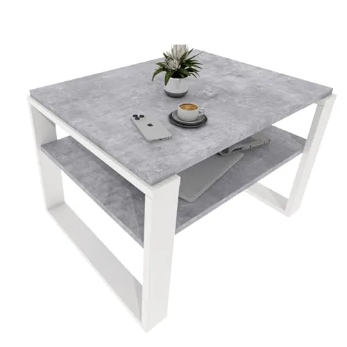 CraftPAK Kaja 63 Couchtisch - Beistelltisch fürs Wohnzimmer, stabil und modern, aus hochwertigem Holzwerkstoff mit kratzfester Oberfläche für langlebige Nutzung.