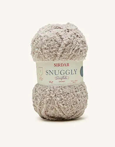 Sirdar F020-0203 Snuggly Snowflake Chunky, 50 g, Wolle Polyester, 203 Rusk, 124 meter