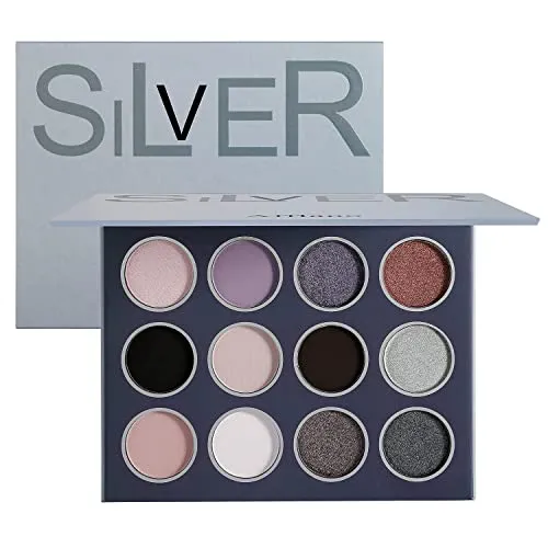 Natürliche Neutrale Smokey Lidschatten-Make-Up-Palette, Afflano Matte Shimmer Eyeshadow Palette Pigment und Blending Earth Pallet 12 Farben, Von Beige Apricot Bis ruß Braun-Schwarz, Für Augen Make-up