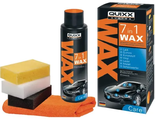 QUIXX 7in1 Wax Lack-Pflege Versiegelung Auto-Wachs Reifen-Pflege Kfz Innenraum
