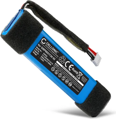 CELLONIC, Lautsprecherakku kompatibel mit JBL Xtreme 1 (5000mAh, 7.4V) Ersatzakku GSP0931134 02
