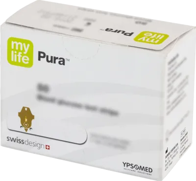 Mylife Pura Blutzucker Teststreifen 50 ST - Blutzuckermessgeräte mit hohem Komfort: Einfache, blutkontaktfreie Entnahme und Anzeige des Blutvolumens für präzise Ergebnisse.