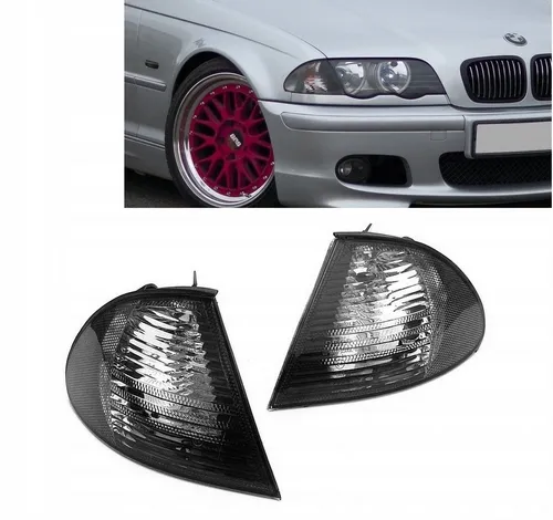 CR Lights KFZ-Ersatzleuchte Frontblinker Set für BMW E46 - Autolampen - Rauchglas Design für den 3er BMW E46 (Bj. 05.1998-08.2001), eintragungsfrei mit E-Prüfzeichen, einfache Montage auf vorhandenen Befestigungspunkten.