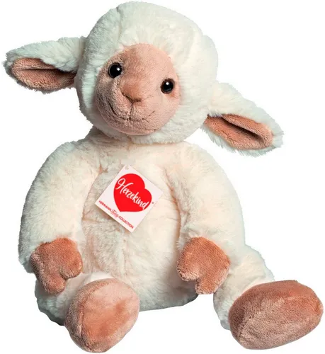 Teddy Hermann Herzekind 93854 - Kuscheliges Schaf Lamm Frido 32 cm, sicher und pflegeleicht für Kinder ab 0 Monaten