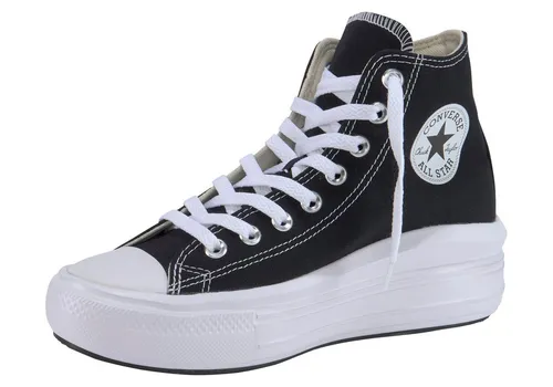 Converse CHUCK TAYLOR ALL STAR MOVE PLATFORM Sneaker schwarz 42 EU - Sneaker in Größe 42, sportlicher Stil mit knöchelhohem Design und leicht profiliertem Gummiprofil für optimalen Halt und Komfort.