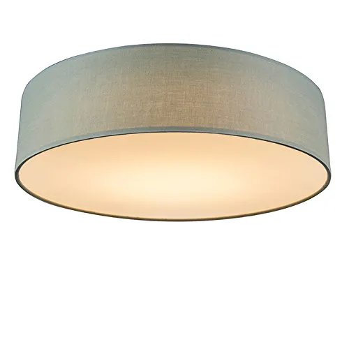 QAZQA Moderne Deckenleuchte Drum LED in grün von QAZQA