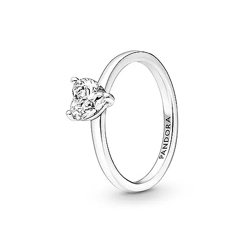 Produktbild Pandora Timeless Funkelndes Herz Solitär-Ring aus 952 Sterling Silber