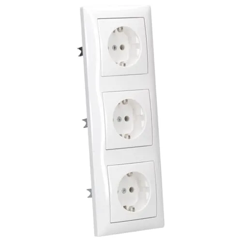Busch-Jaeger balance SI SCHUKO Steckdosen-Set 3-fach Alpinweiß