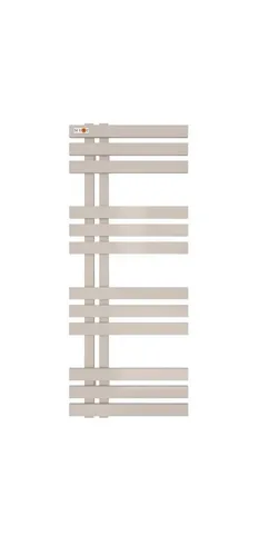 MERT Design Badheizkörper ELEN 400 x 1000 mm, weiß - Heizkörper, flach und stilvoll, ideal als Handtuchwärmer; Anschluss links- oder rechtsbündig möglich für flexible Installation.