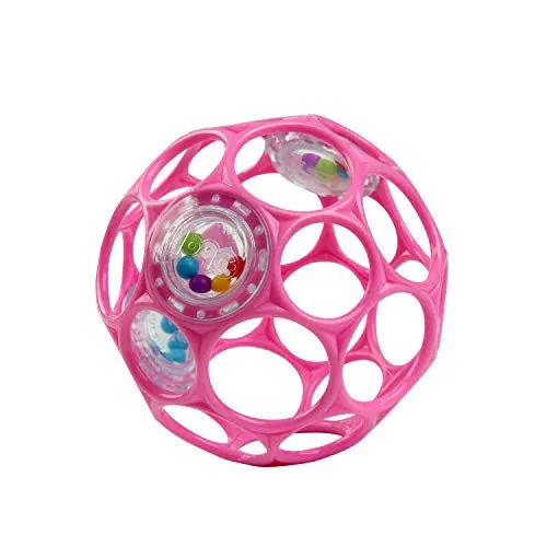 Bright Starts, Oball Rattle, Pink von Bright Starts