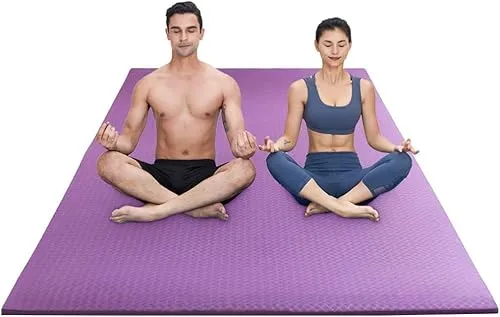 RYTMAT Yogamatte XXL Rutschfest TPE Gymnastikmatte 200x130x1.5cm