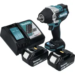 Makita DTW 700 RG Schlagschrauber 18 V - 700 Nm Power - Akkuschrauber mit bürstenlosem Motor, 700 Nm Drehmoment und 2x 6,0 Ah Akkus für maximale Leistung und lange Laufzeiten.