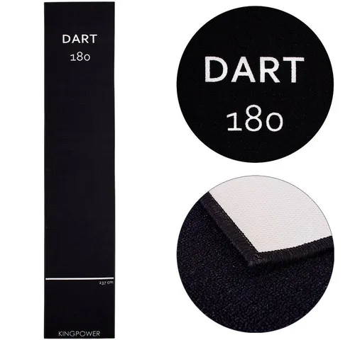 Kingpower Dartmatte Dartteppich Dart Matte Turnier Matte Dartmatte Darts 290x60 cm Schwarz