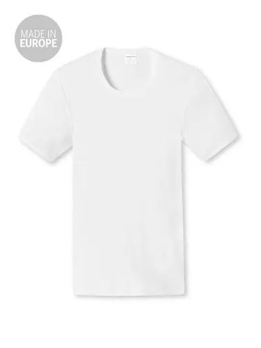 Schiesser Herren Unterhemd T-Shirt, 1er Pack, Baumwolle, 2XL, Weiß - Bequemes Herrenunterhemd in klassischem Weiß, aus 100% Baumwolle. Ideal für den täglichen Gebrauch. Pflegeleicht und angenehm zu tragen.
