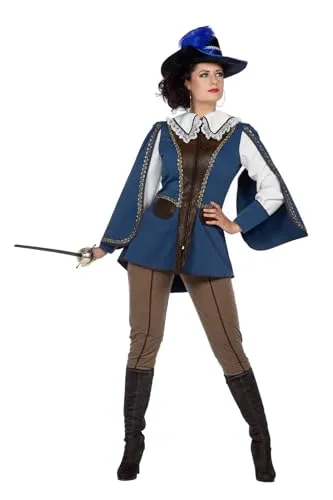 WILBERS & WILBERS Musketier-Kostüm für Damen - Karneval Outfit Größe 44 - Zweiteiliges Musketier-Kostüm für Damen, ideal für Karneval und Fasching. Stylisches Design und hochwertige Materialien sorgen für einen tollen Auftritt.