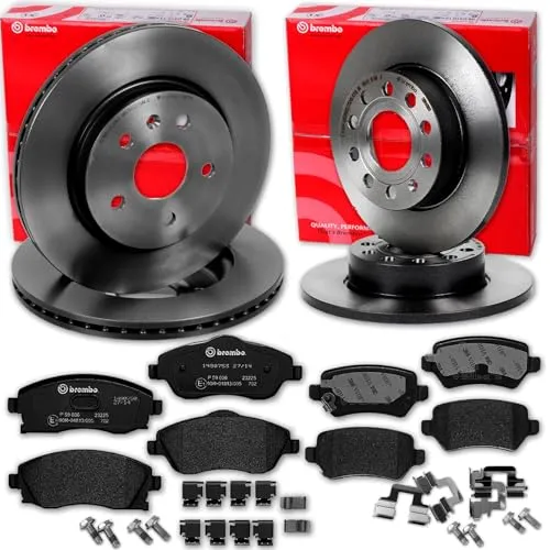 BandelOne enthält brembo Bremsscheiben + Beläge vorne + hinten für Combo Tour + Kasten