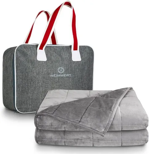 HEIMWERT Gewichtsdecke 8kg in grau von HEIMWERT